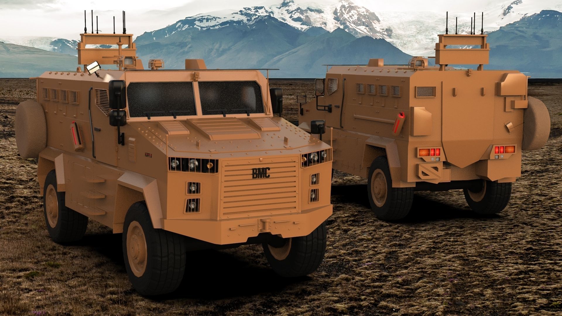 BMC Kirpi 2 Low-poly 3D model_5