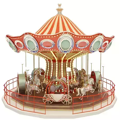 carousel 3D print model