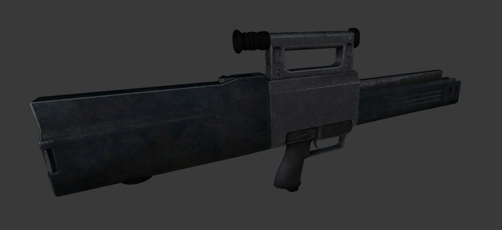 Heckler-Koch G11 K2 version Low-poly 3D model_4