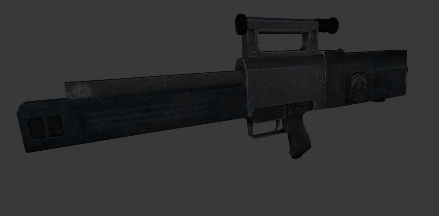 Heckler-Koch G11 K2 version Low-poly 3D model_2