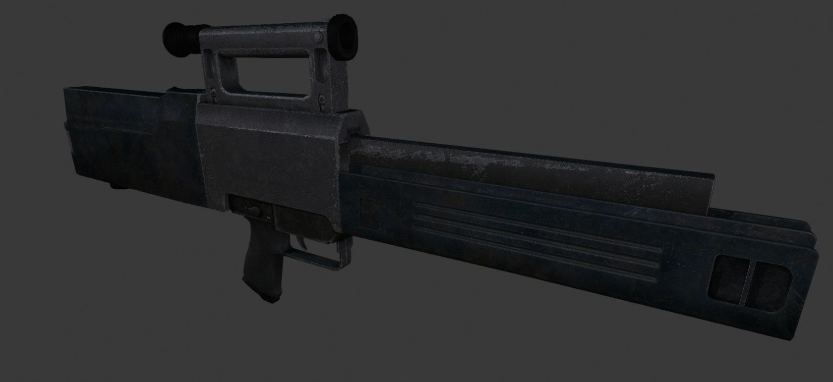 Heckler-Koch G11 K2 version Low-poly 3D model_5