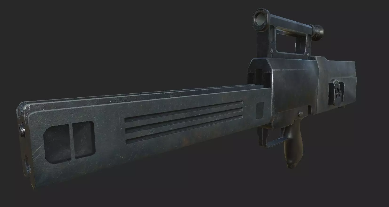 Heckler-Koch G11 K2 version Low-poly 3D model_0