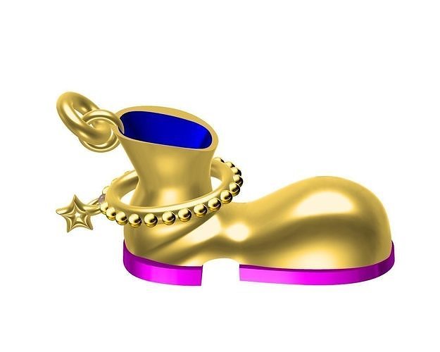boot pendent 3D print model