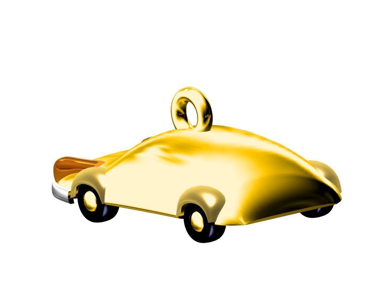 car pendent 3D print model_4