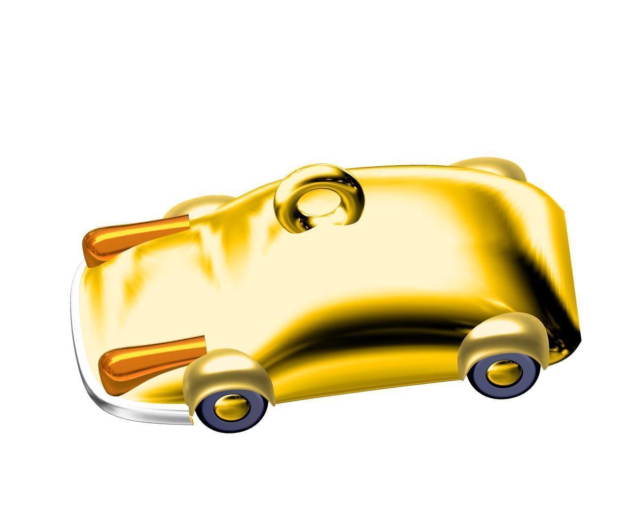 car pendent 3D print model_3