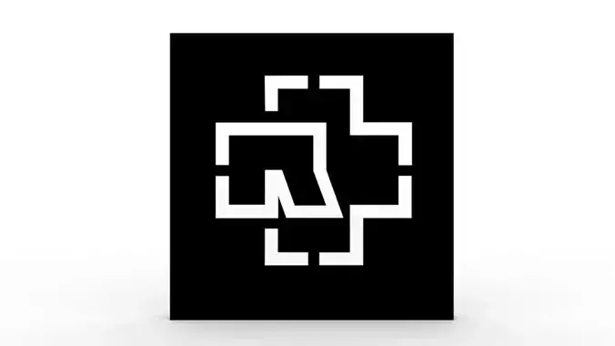 Rammstein - Logo Low-poly 3D model