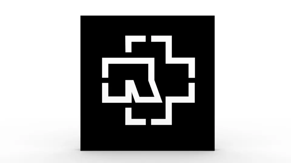 Rammstein - Logo Low-poly 3D model
