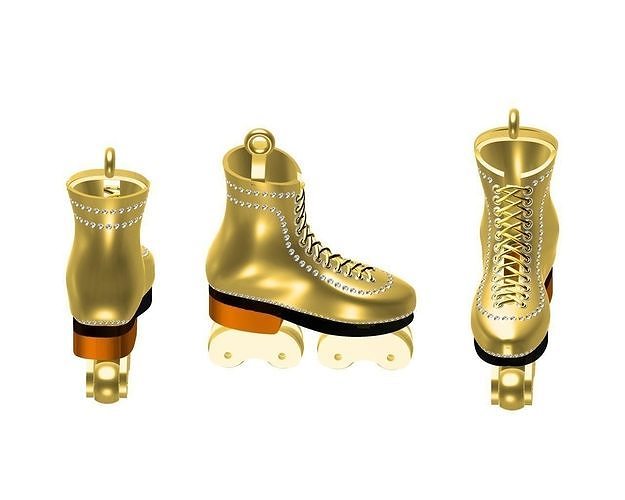 boot pendent with mina 3D print model