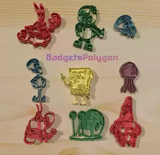 Sponge Bob Cookie Cuter 3D print model