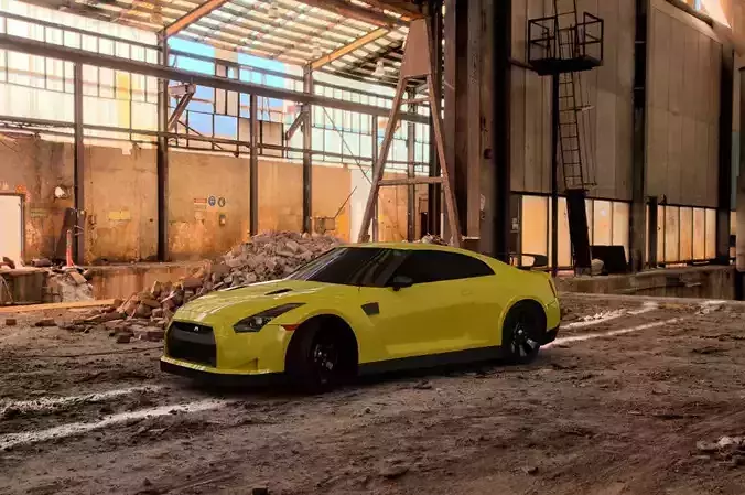 Nissan GTR 2008 3D model