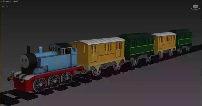 Cartoon Train And Toys