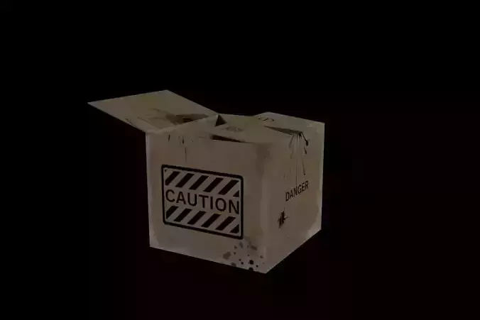 Dirty Cardboard Box