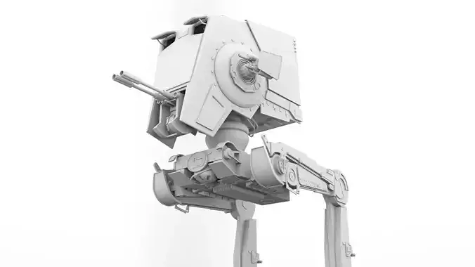 AT-ST two star wars at - walker 3D model