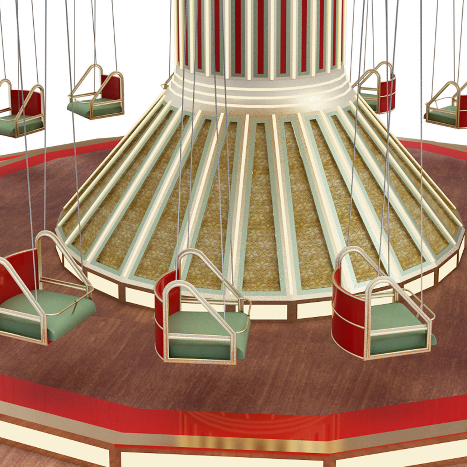 Funfair Swing 3D model_17
