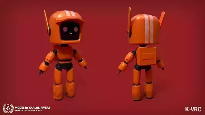  K-VRC Lowpoly 3D Model - Love Death and Robots Low-poly 3D model