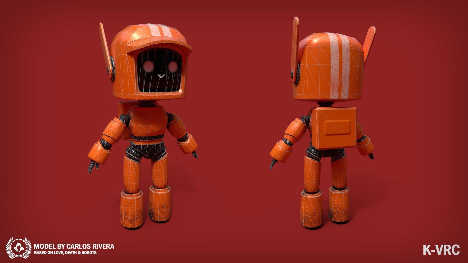 K-VRC Lowpoly 3D Model - Love Death and Robots Low-poly 3D model_1
