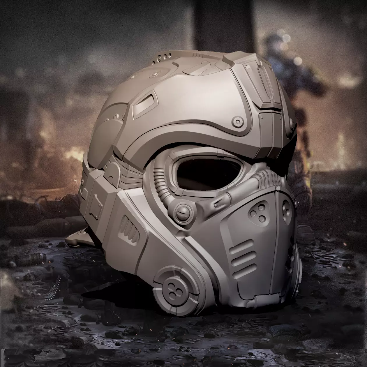 Clayton Carmine Helmet 3D print model_0