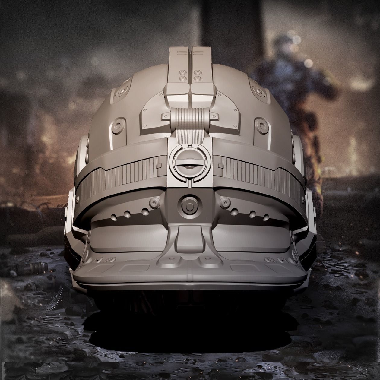 Clayton Carmine Helmet 3D print model_4