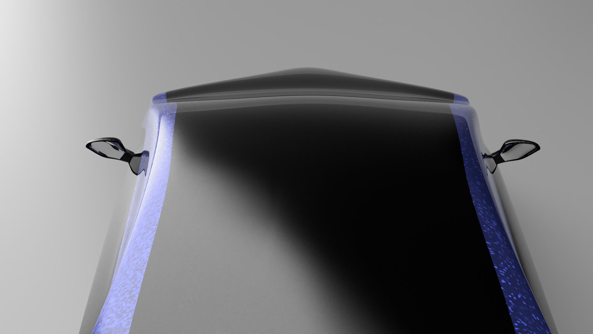 car high poly futuristic electric Low-poly 3D model_53