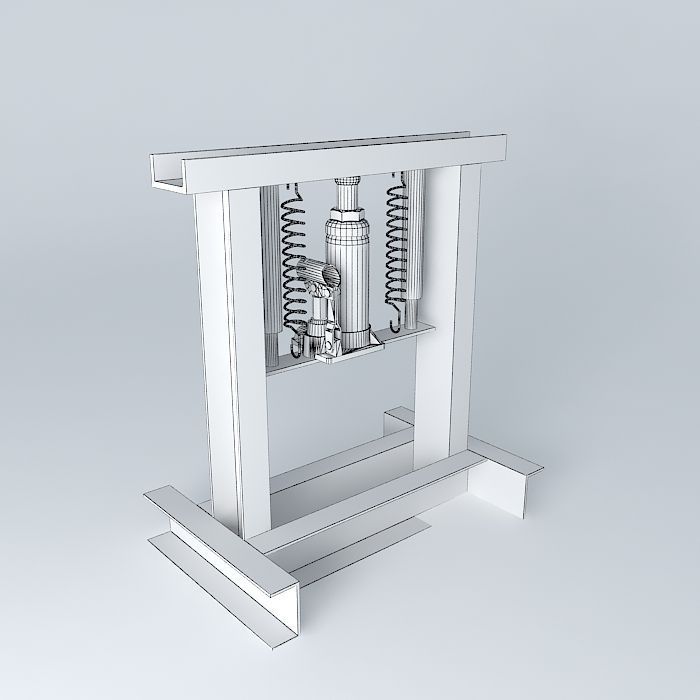 Press machine free 3D model | CGTrader