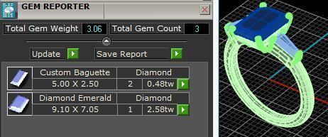 Silver Rectangle Ring  3D print model_4