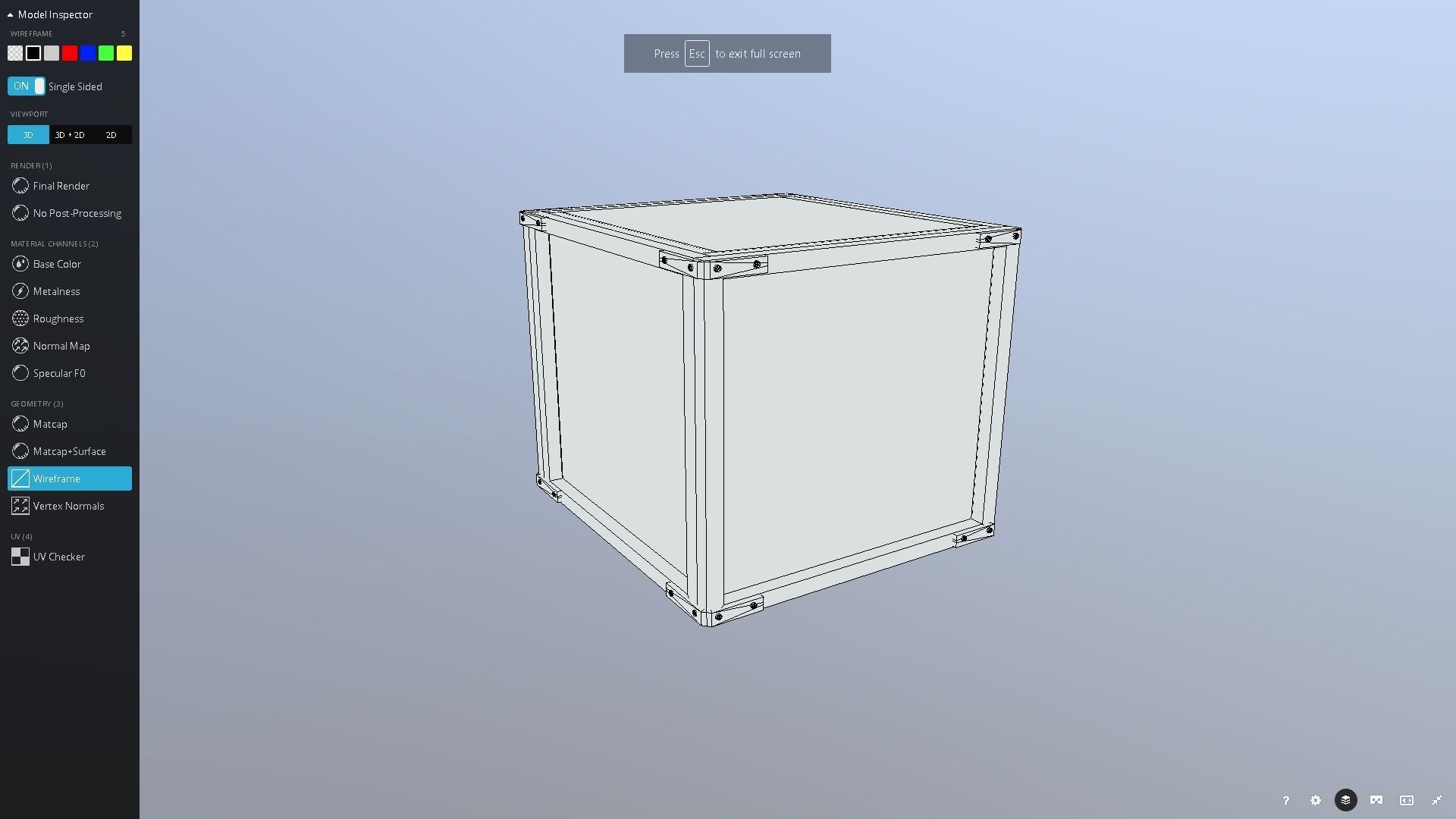 East India Co Crate Low-poly 3D model_4