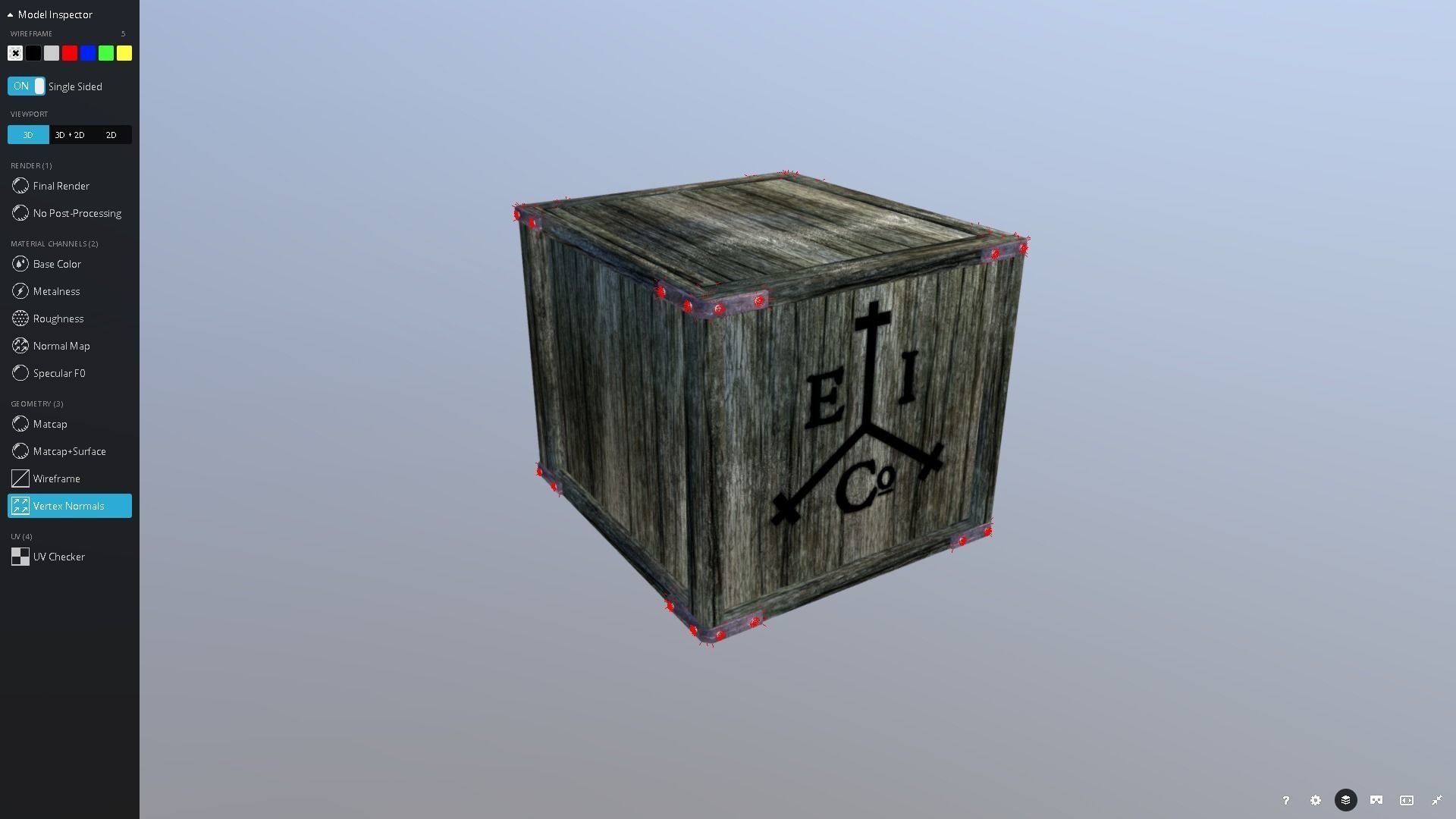 East India Co Crate Low-poly 3D model_8