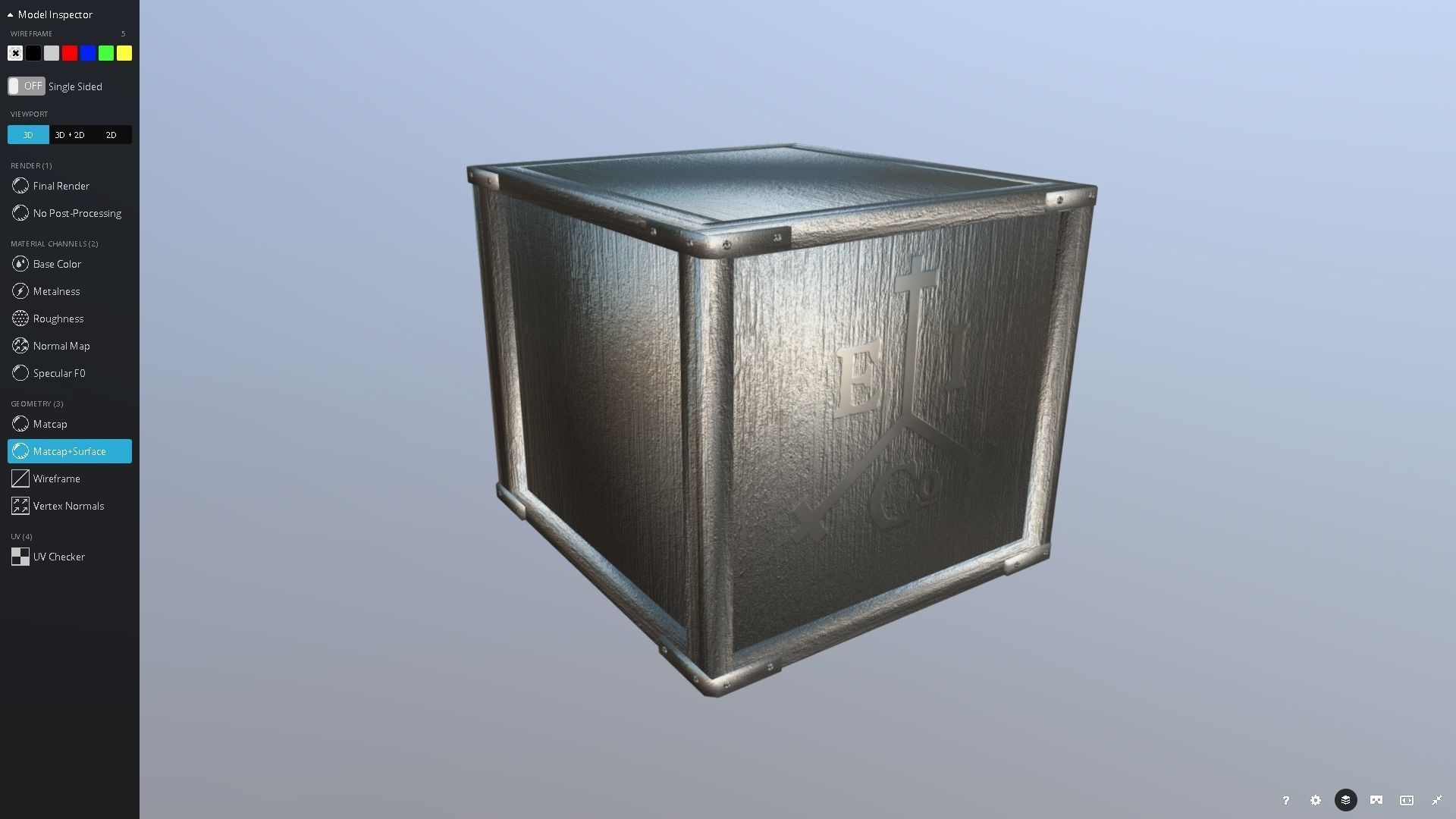 East India Co Crate Low-poly 3D model_9