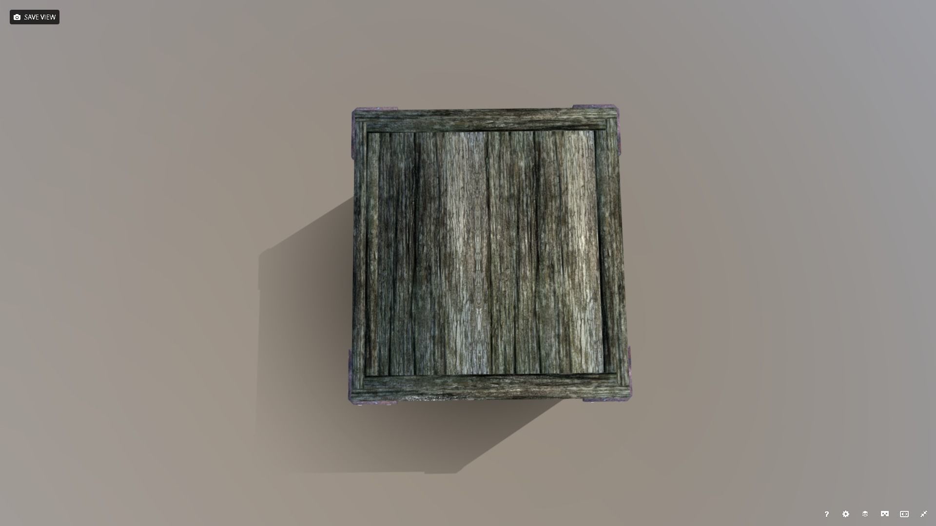 East India Co Crate Low-poly 3D model_5