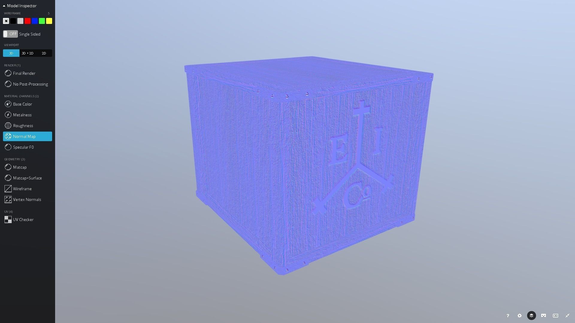 East India Co Crate Low-poly 3D model_12