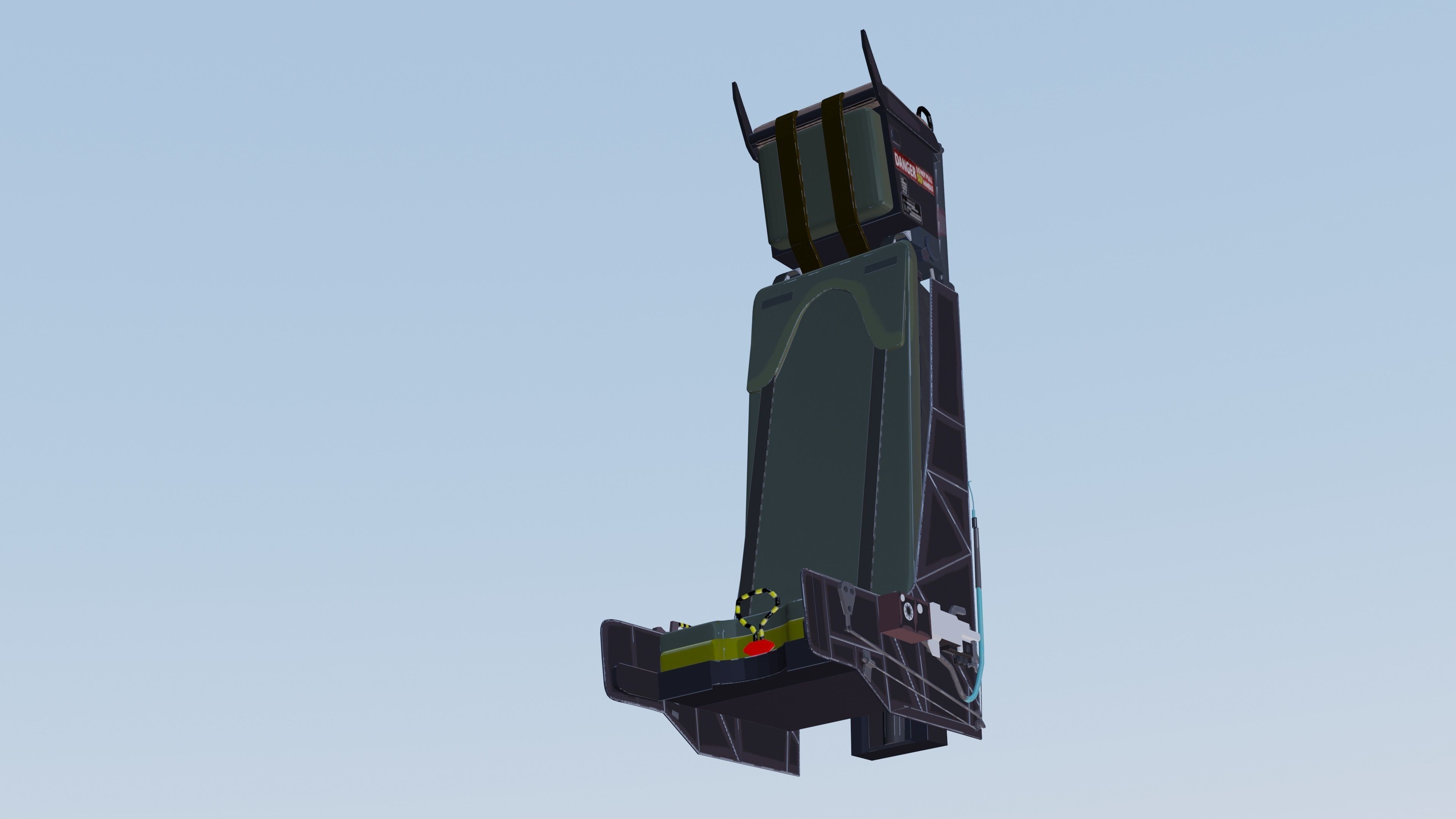 Ejection Seat Model Basic 3D model_7