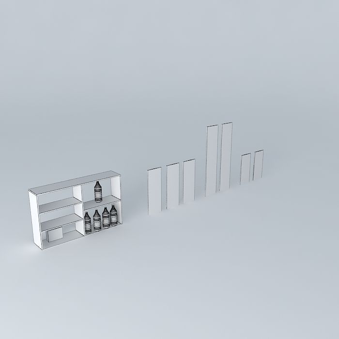 Small shelf Free 3D model_3