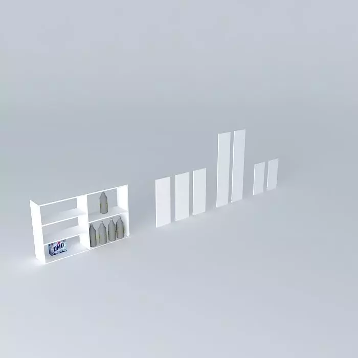 Small shelf Free 3D model_0