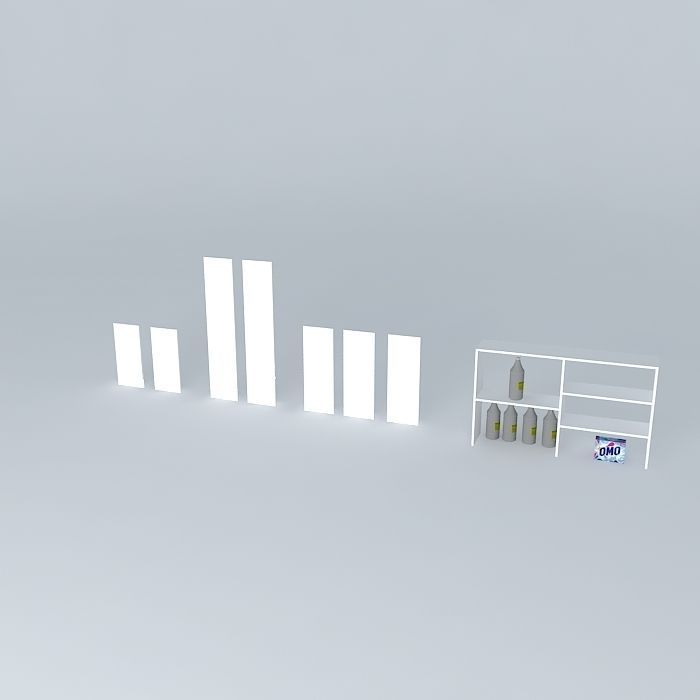 Small shelf Free 3D model_1