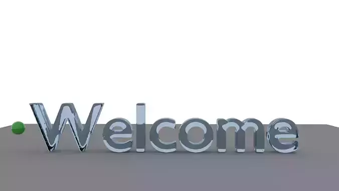 Liquid Welcome Text Animation