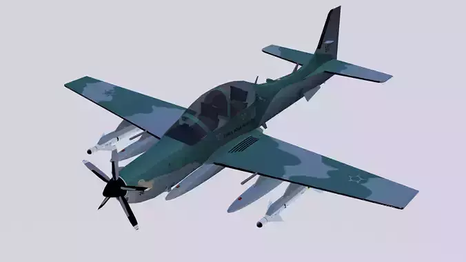A-29B Super Tucano 3D model