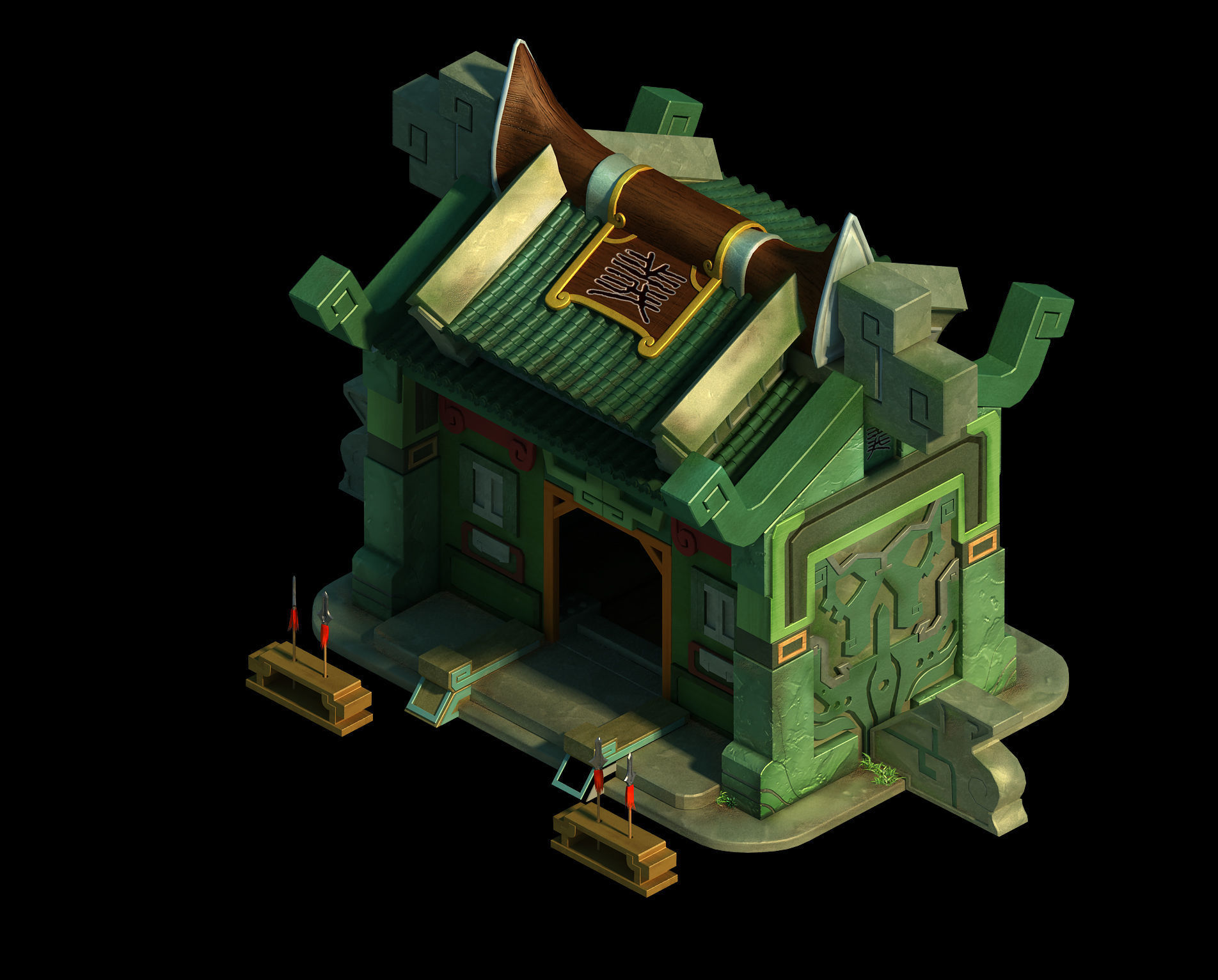 Game Gang Building - Junior loyalty hall 3D model_2