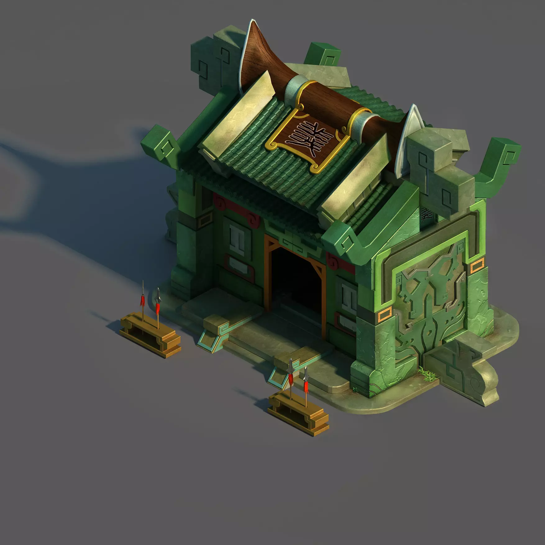 Game Gang Building - Junior loyalty hall 3D model_0