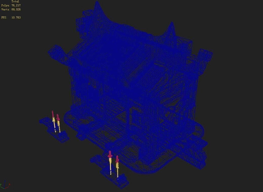 Game Gang Building - Junior loyalty hall 3D model_3