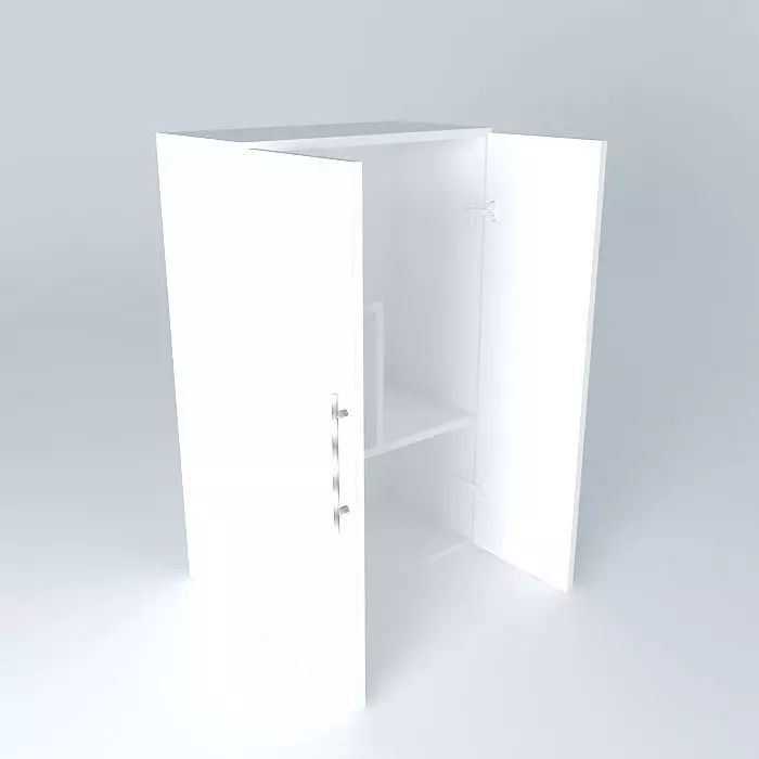 Cabinet open Free 3D model_0
