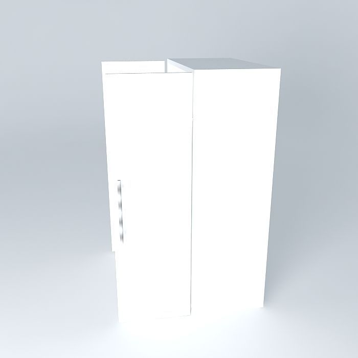 Cabinet open Free 3D model_2