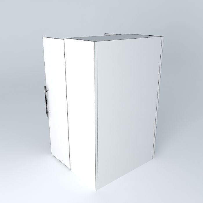 Cabinet open Free 3D model_4