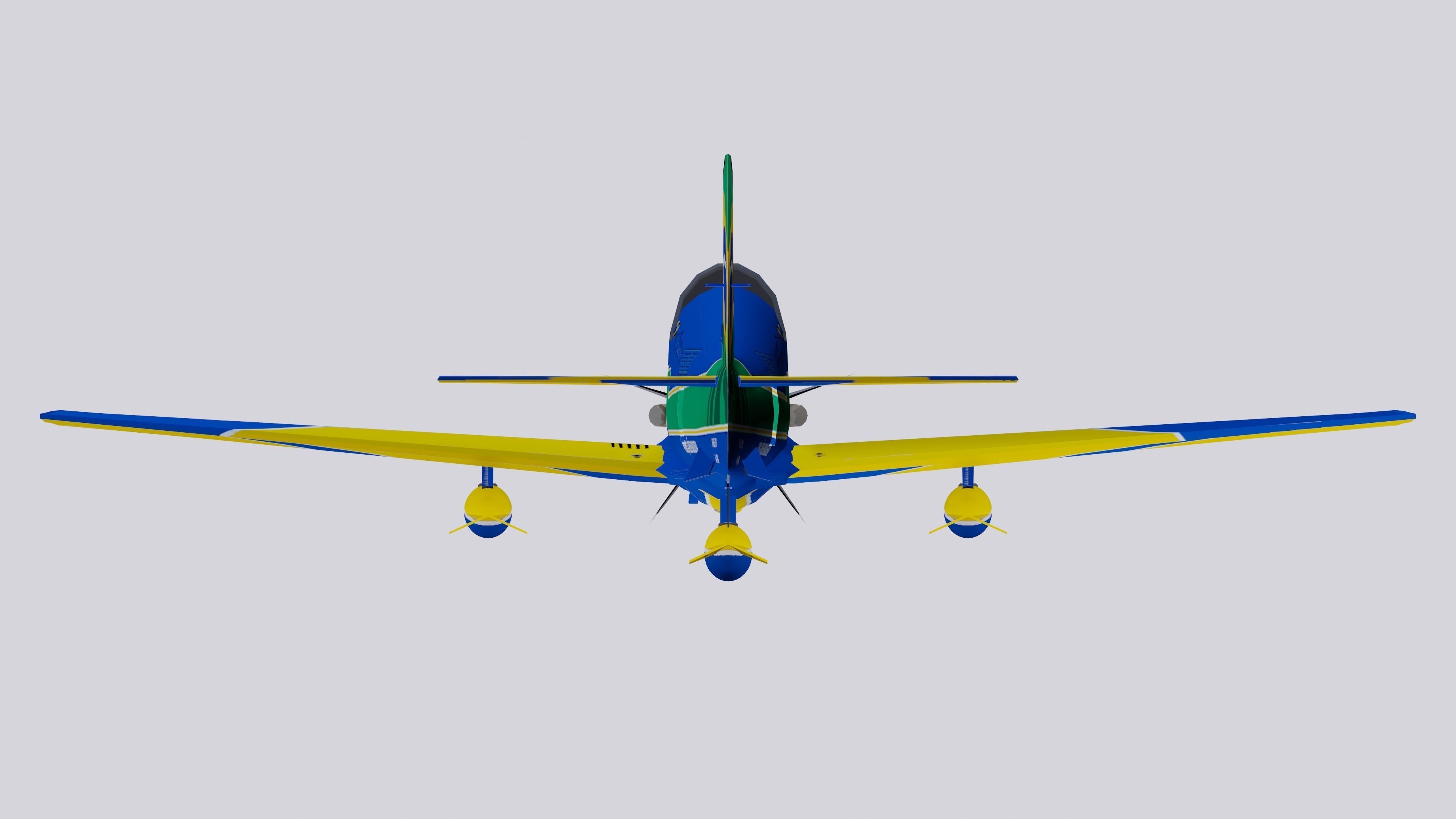 Embraer A-29A EMB 314 Super Tucano EDA 3D model_13