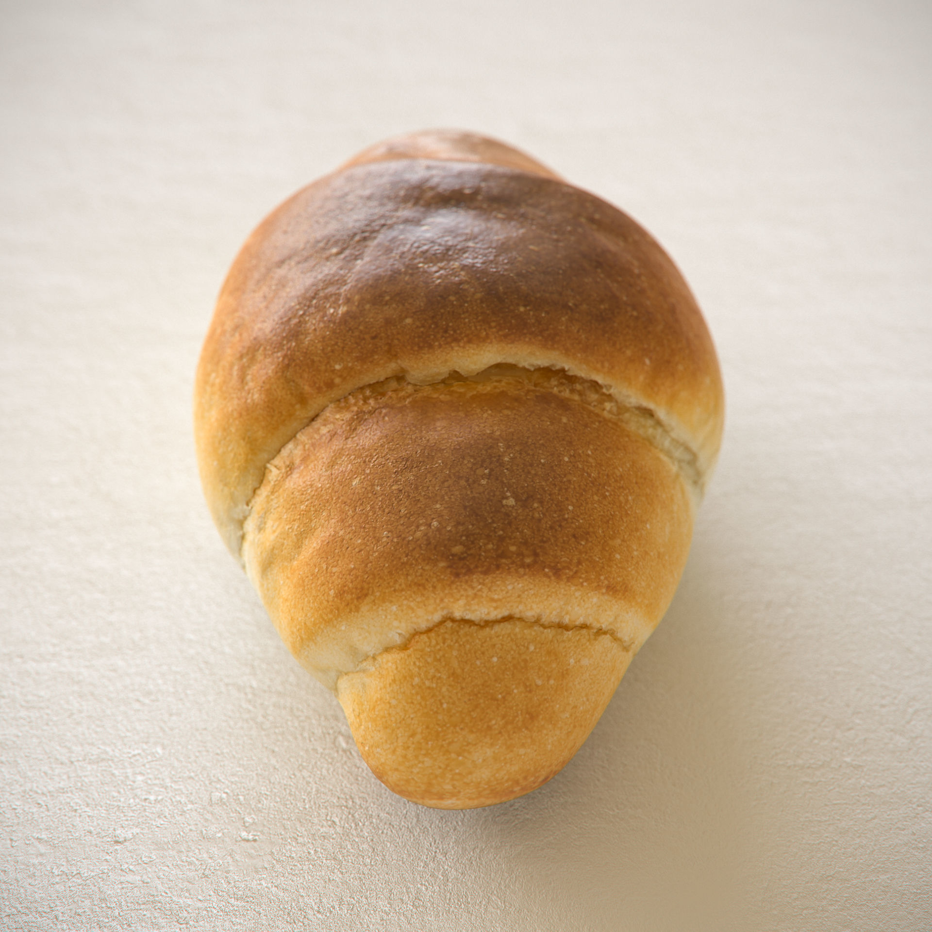 Bread Low-poly 3D model loaf of Free low-poly 3D model_2