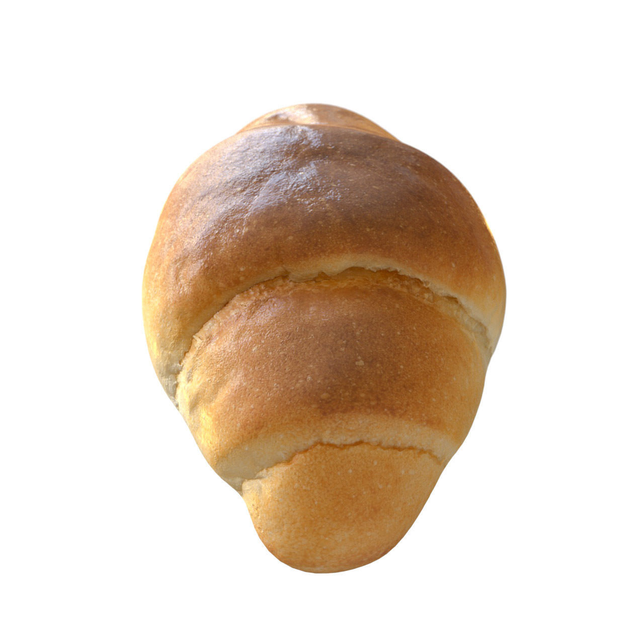 Bread Low-poly 3D model loaf of Free low-poly 3D model_1