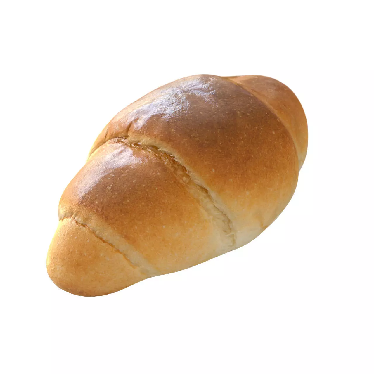 Bread Low-poly 3D model loaf of Free low-poly 3D model_0