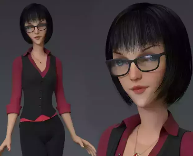 Business Woman Cartoon