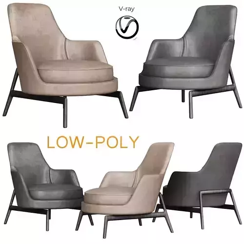 Flexform Leda Armchair 3d model