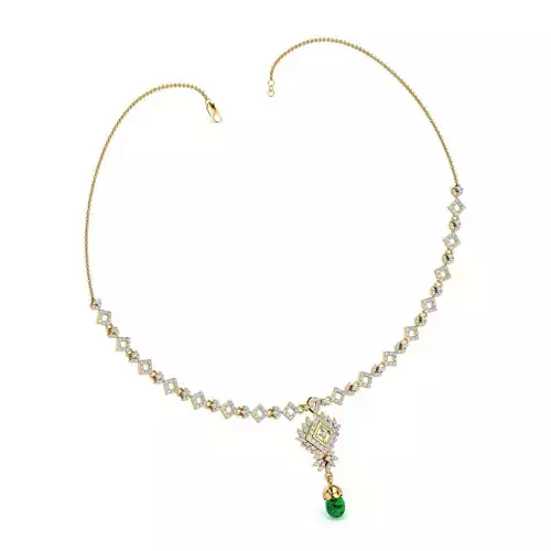 Women necklace-earrings set 3dm stl render detail 3D print model