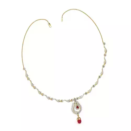 Women necklace-earrings set 3dm stl render detail 3D print model